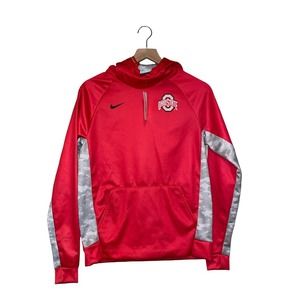 NWT Nike Ohio State Buckeyes Long Sleeve Hooded Sweatshirt Size Youth Medium